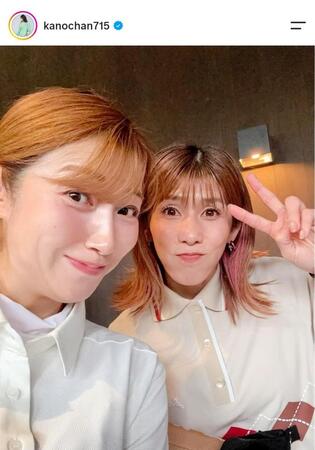 狩野舞子さんのインスタグラム（ｋａｎｏｃｈａｎ７１５）より
