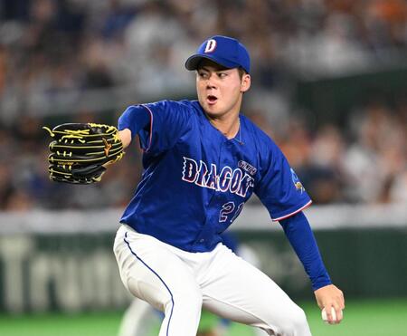 巨人戦に先発した金丸（撮影・堀内翔）