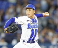 ヤクルト戦に先発する片山（撮影・西岡正）
