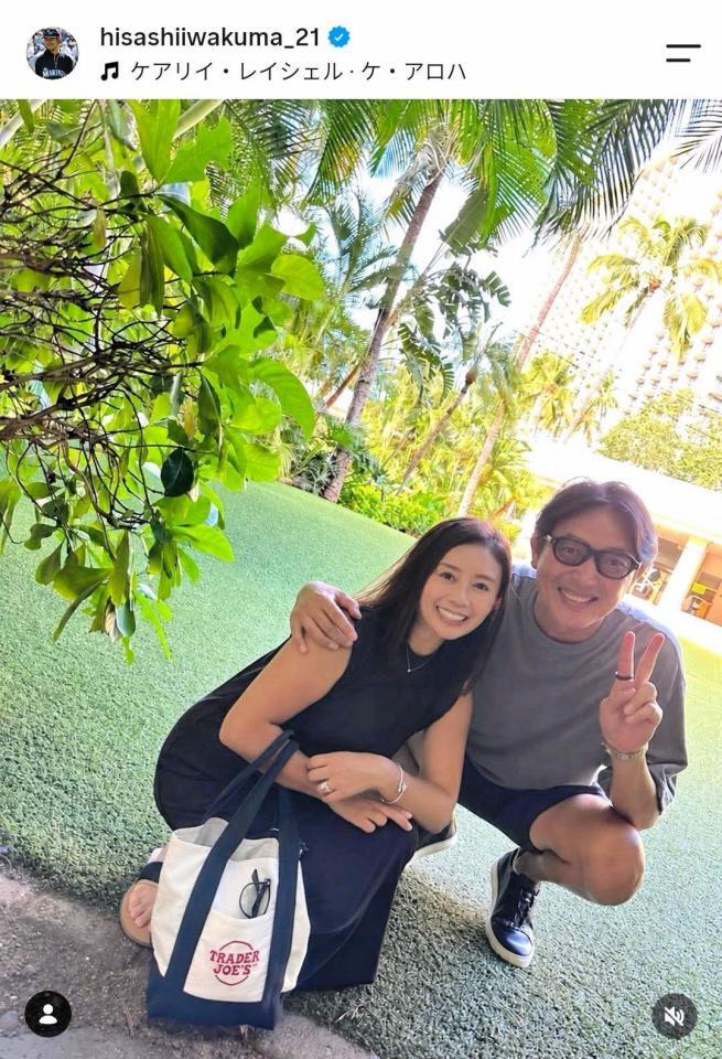 岩隈久志氏のインスタグラム（ｈｉｓａｓｈｉｉｗａｋｕｍａ＿２１）より 