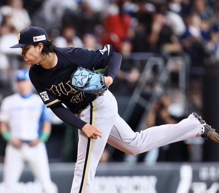 日本ハム戦に先発する山口（撮影・中島達哉）