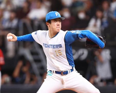 楽天戦に先発する北山（撮影・中島達哉）