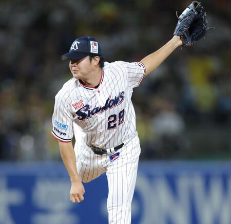 阪神戦に先発する松本健（撮影・西岡正）