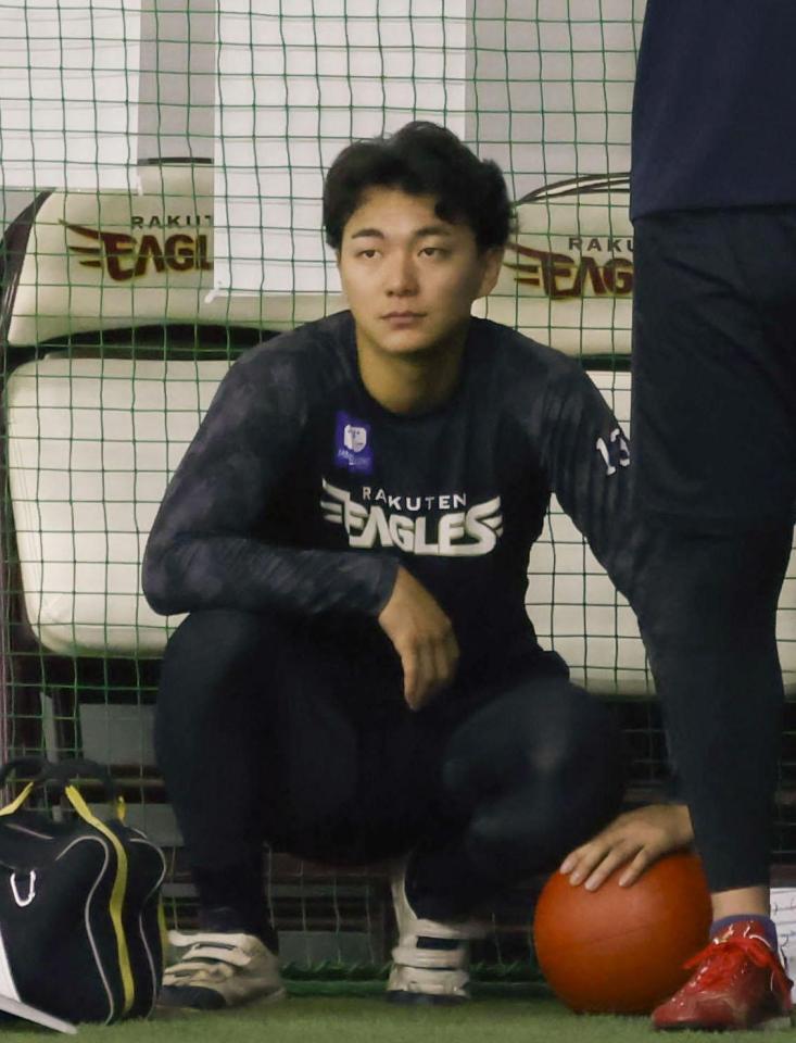 　２カ月ぶりに１軍に昇格した楽天の藤原＝楽天モバイルパーク