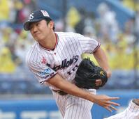 阪神戦に先発する奥川（撮影・西岡正）