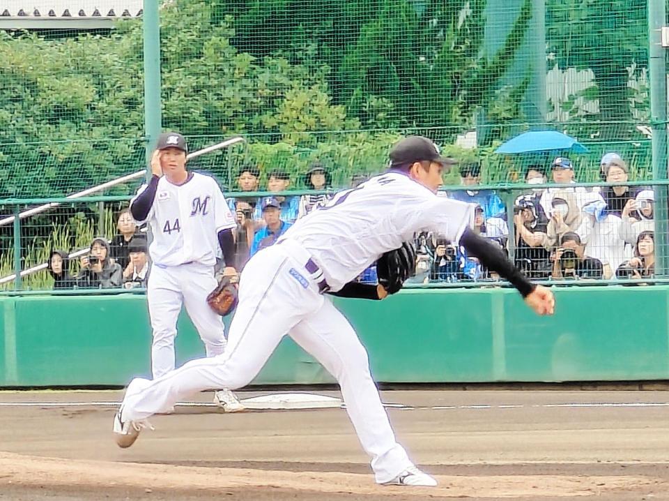 ２軍本拠地最終戦に登板した唐川