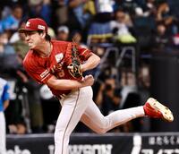 日本ハム戦に先発する前田健（撮影・中島達哉）