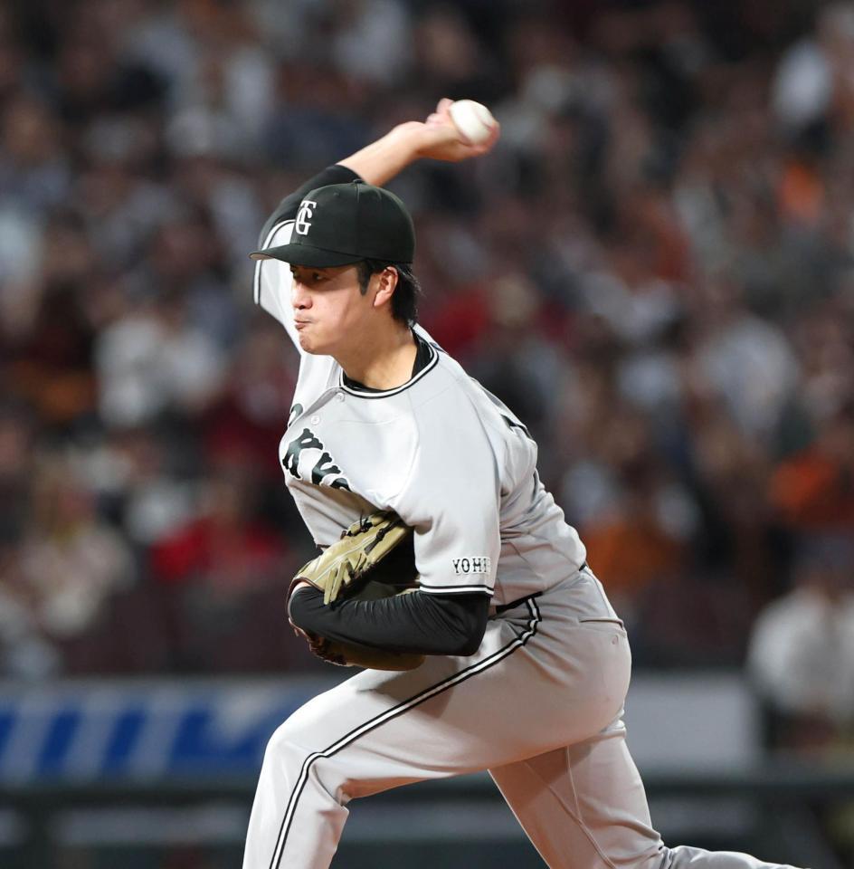 先発し力投する西舘（撮影・北村雅宏）