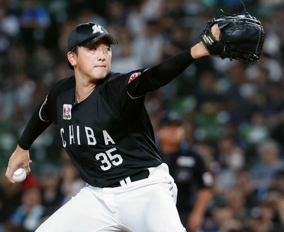 西武戦に先発したロッテ・田中