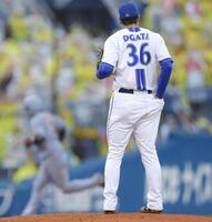 ４回、大山にソロを浴びた尾形（撮影・吉澤敬太）