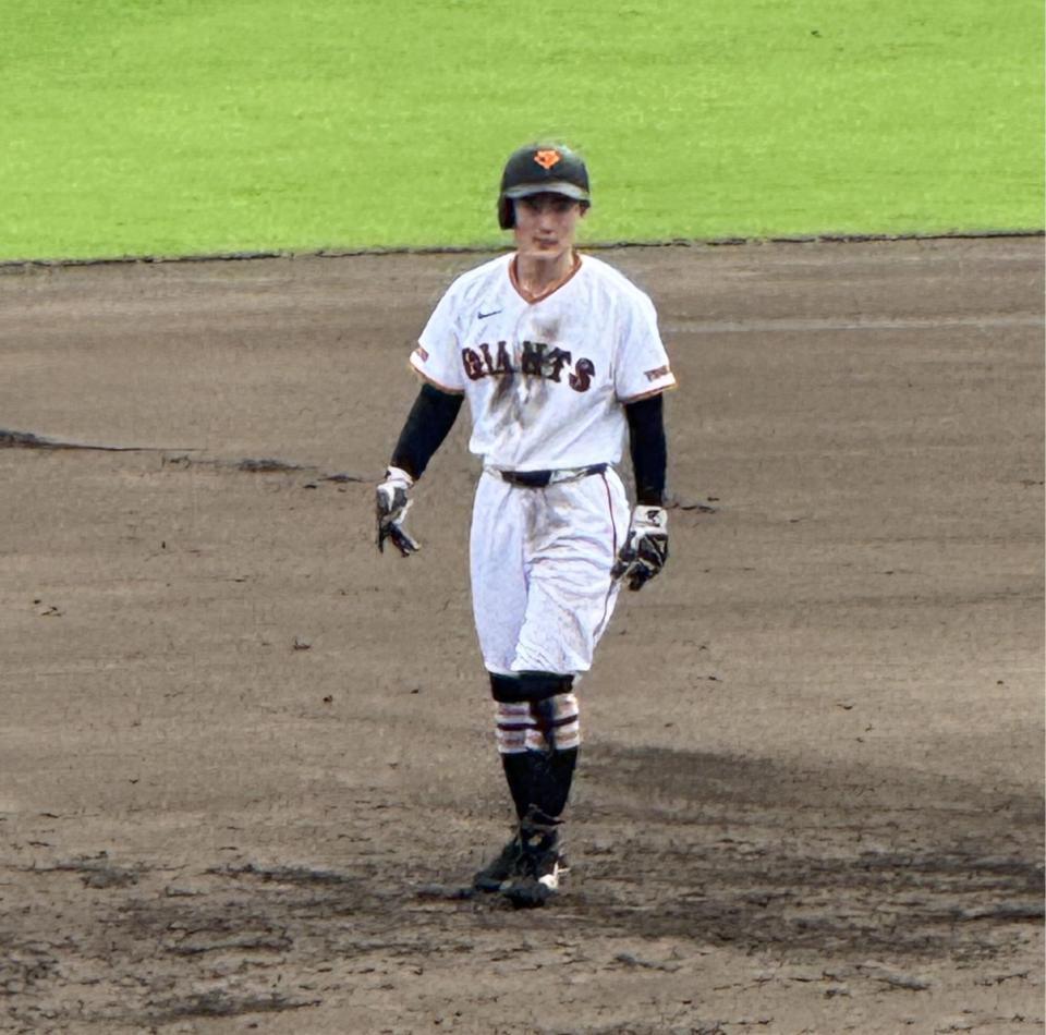 ３軍戦で実戦復帰した浦田（撮影・松井美里）