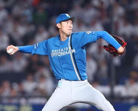 ロッテ戦に先発する福島（撮影・中島達哉）