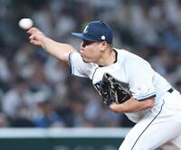 力投する平良（撮影・金田祐二）