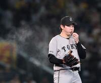 初回のマウンドに上がる竹丸（撮影・西田忠信）