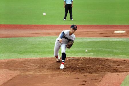 ７回３失点に抑えた横浜・織田
