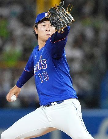 　ヤクルト戦に先発した中日・高橋宏＝神宮