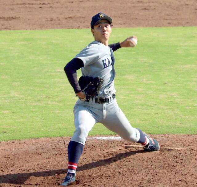 　近大戦に先発した関大・米沢