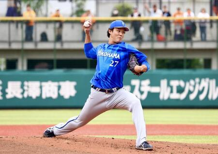 ２軍の巨人戦で先発するＤｅＮＡ・藤浪晋太郎（９月２７日）