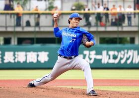 ２軍の巨人戦で先発するＤｅＮＡ・藤浪晋太郎（９月２７日）