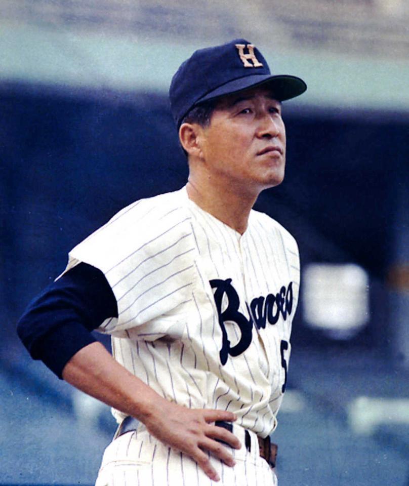阪急監督時代の西本幸雄氏（１９６７年撮影）