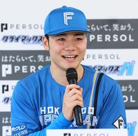 パ　ファーストステージ開催前日記者会見で意気込みを語る清宮幸（撮影・中島達哉）