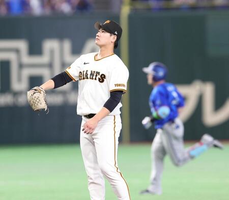 １回、牧にソロを浴びた井上（撮影・佐々木彰尚）