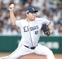 力投する平良（撮影・金田祐二）