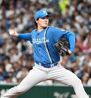 力投する先発の有原