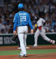 １０回、カナリオ（右）にサヨナラソロを浴びる細野（撮影・中島達哉）