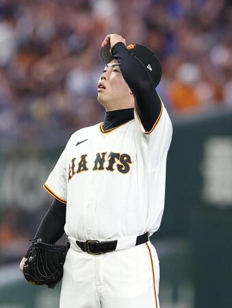 ７回、戸柱に適時打を浴びた森田（撮影・佐々木彰尚）