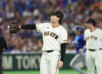 １回、 度会隆輝に先頭打者ソロを浴びた竹丸（撮影・佐々木彰尚）