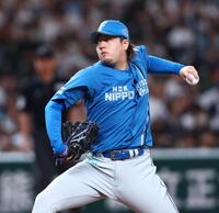 ８回から登板した堀（撮影・中島達哉）