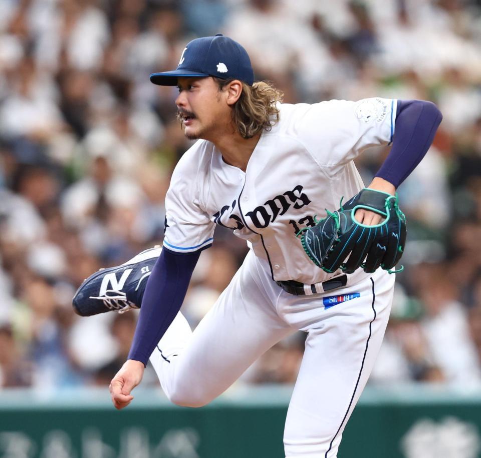 １回、力投する高橋光（撮影・中島達哉）