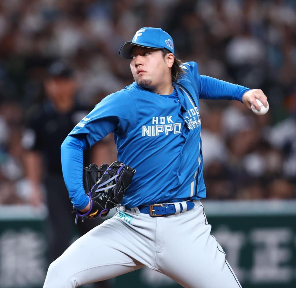 ８回から登板した堀（撮影・中島達哉）