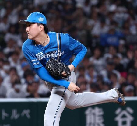 ９回、登板した柳川（撮影・中島達哉）