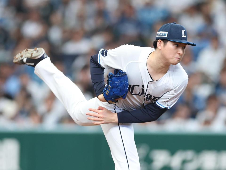 力投する武内（撮影・金田祐二）