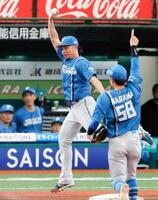 　３回、外崎を投ゴロに仕留める伊藤