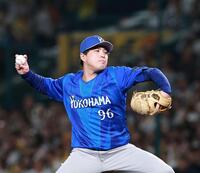 ７回途中から登板する馬場（撮影・西田忠信）