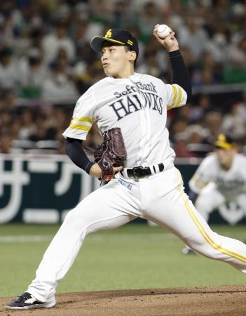 　日本ハム戦に先発したソフトバンク・前田悠＝みずほペイペイドーム
