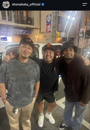 中田翔氏インスタグラム（ｓｈｏｎａｋａｔａ＿ｏｆｆｉｃｉａｌ）より