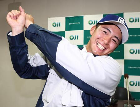 中日から２位指名を受けた王子の柴崎聖人