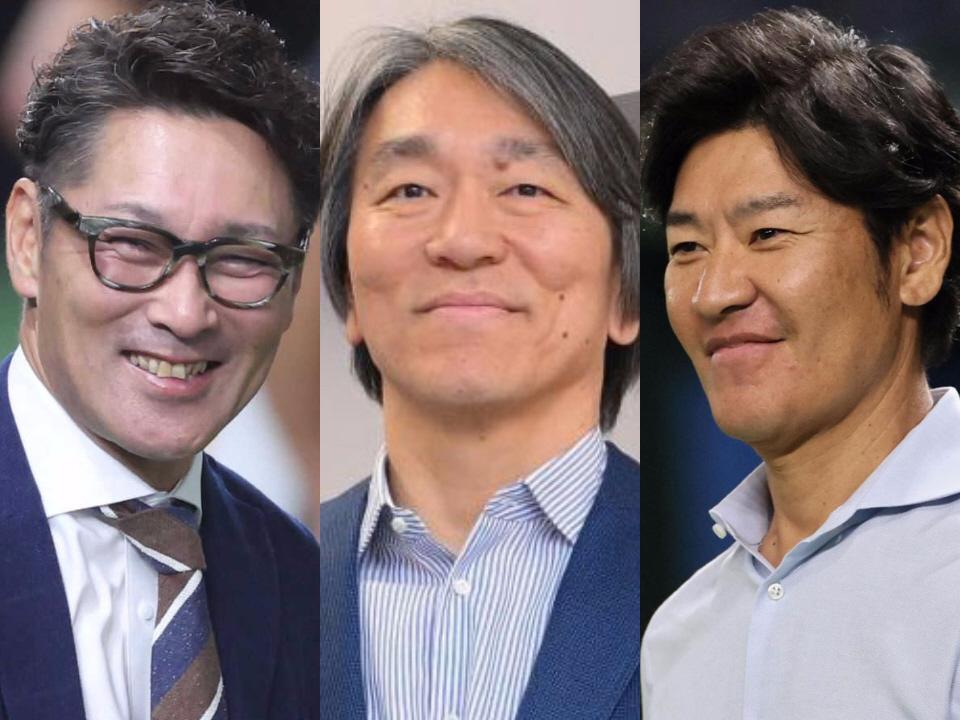 （左から）元木大介氏、松井秀喜氏、高橋尚成氏