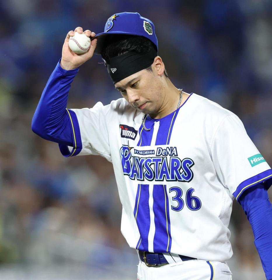 ５回、降板する尾形（撮影・伊藤笙子）