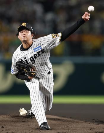　ＤｅＮＡとのＣＳファイナルステージ第２戦に先発した阪神・高橋＝１５日、甲子園