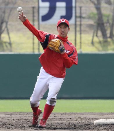 　２４日の紅白戦で左膝を負傷、今季絶望の東出