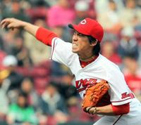 ３回を無失点に抑えた広島・前田健太＝マツダスタジアム（撮影・出月俊成）