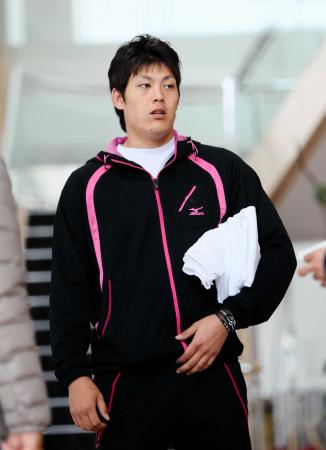 　シート打撃での登板へ意気込みを見せた九里