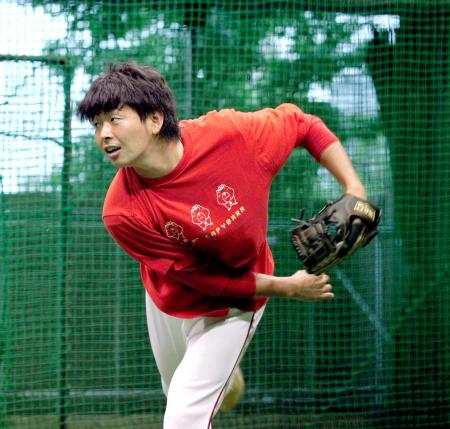 　阪神戦３連勝を狙う大瀬良（撮影・出月俊成）