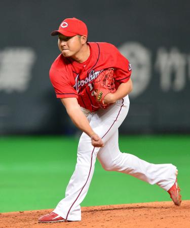 　２番手で登板し１イニングをピシャリと抑えた今村（撮影・村中拓久）