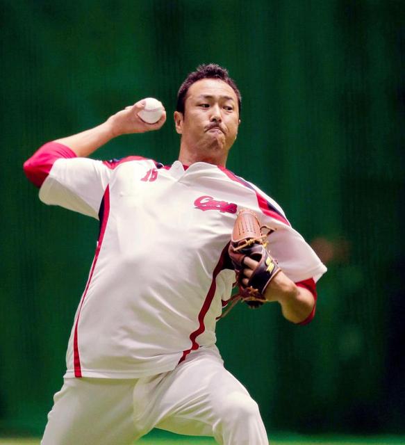 黒田１５日復帰登板へ熱投３５球締め